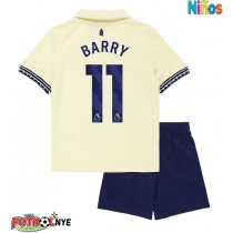 Camiseta Everton Thierno Barry #11 Visitante Equipación para niños 2025-26 manga corta (+ pantalones cortos)